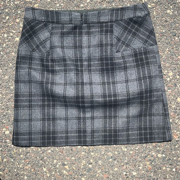 Gray Plaid Women's Skirt - Picture 2 of 2